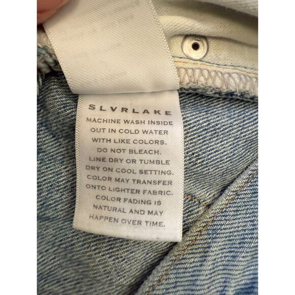SLVRLAKE Womens Light Wash Denim London Shorts Size 26 Temecula Sunrise - Picture 6 of 14